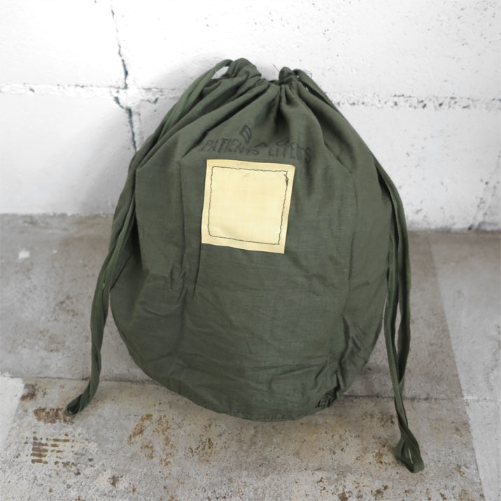 1960's U.S. Military Patients Effects Bag -DEAD STOCK-　OLIVE