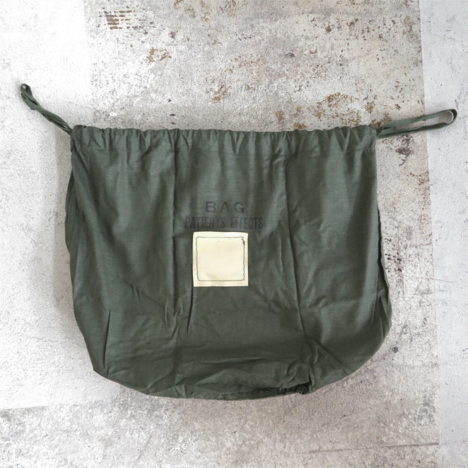 1960's U.S. Military Patients Effects Bag -DEAD STOCK-　OLIVE