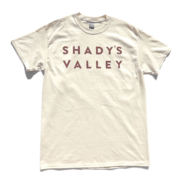 画像1: the poem "SHADY'S VALLEY" Print S/S T-Shirt　NATURAL　size S~2XL (1)