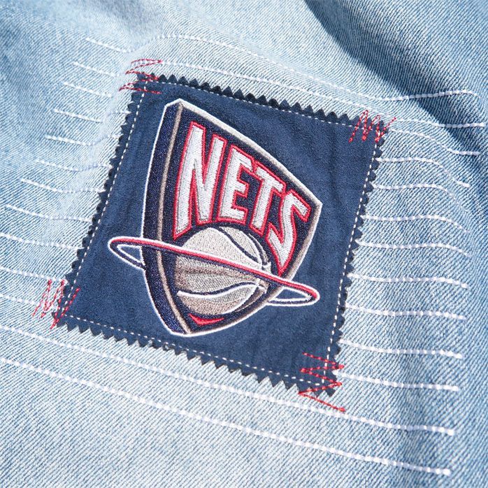 1990年代 unk NBA ロゴパッチ バギーデニムパンツ ブルーデニム 